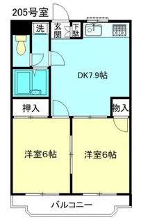 田倉ハイツ【2階】の間取り