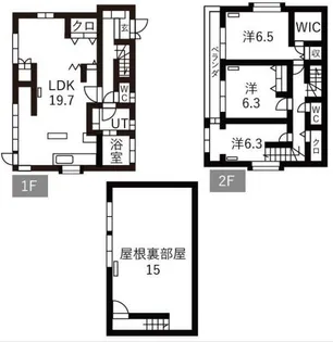 東京都武蔵野市境2【一戸建】の間取り