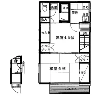 東京都大田区山王2【一戸建】の間取り
