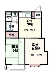 ルーミー仙川1号館【2階】の間取り