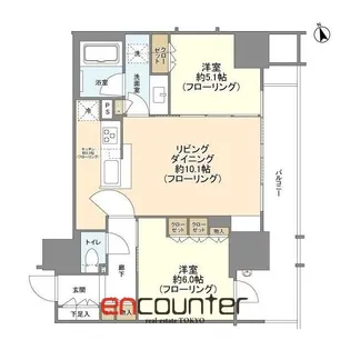 シティハウス西池袋【5階】の間取り