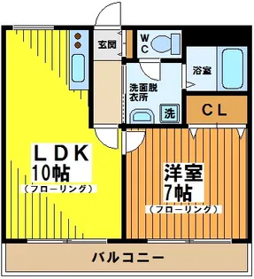 グランシャリオ【2階】の間取り