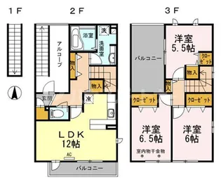 フローラ【2階】の間取り