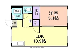タウニィ料理松【2階】の間取り