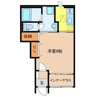 岐阜県岐阜市柳津町南塚2【アパート】の間取り
