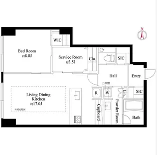 ラ・トゥール飯田橋【12階】の間取り