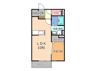 メゾン ド ウィステアリアM【2階】の間取り