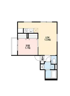 Crecia稲毛町【3階】の間取り