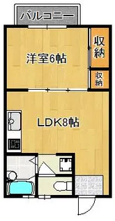 アメニティ赤坂【1階】の間取り