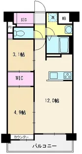 埼玉県朝霞市北原1【マンション】の間取り