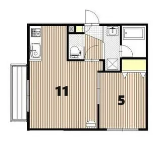 CITY VILLA 厚別【4階】の間取り