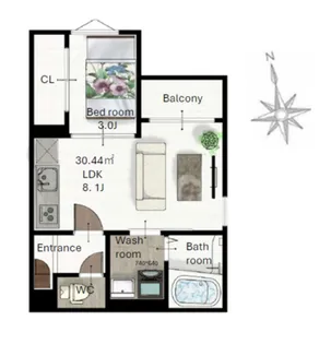(仮称)レガリスト東照宮8【2階】の間取り