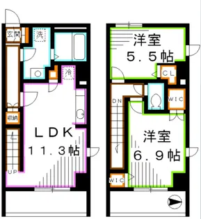 シルフィッド【2階】の間取り