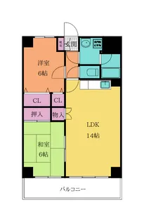 小文字幹線ビル【10階】の間取り