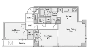 プライムアーバン赤坂【3階】の間取り