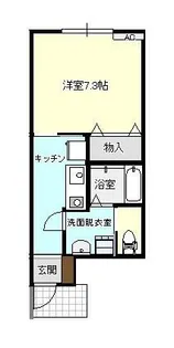 1Kの間取り画像