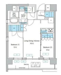 東京都世田谷区上馬5【マンション】の間取り