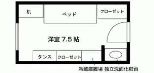 Nasic新田辺ハウス【1階】の間取り