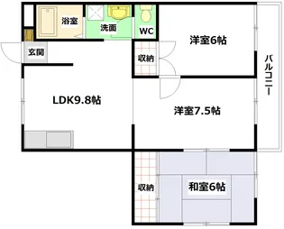 木村コーポ敬春【3階】の間取り
