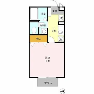 1Kの間取り画像