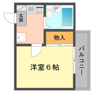 東京都江戸川区北小岩2【アパート】の間取り