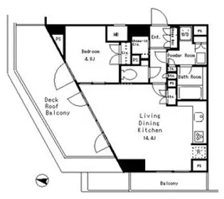 東京都目黒区下目黒2【マンション】の間取り