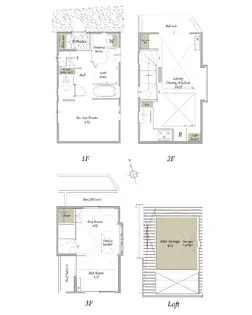 東京都中野区上高田2【一戸建】の間取り