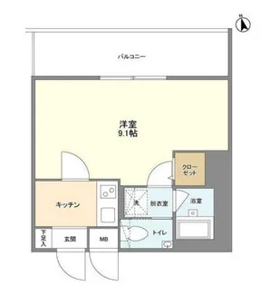 東京都港区赤坂2【マンション】の間取り