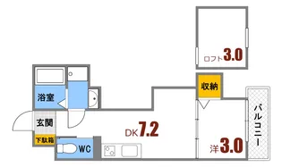 La vita天神川 DUE【3階】の間取り