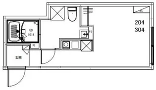 オアシス五反野レジデンス【3階】の間取り