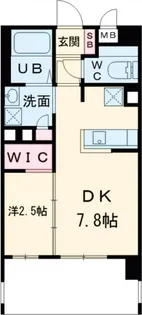 フロンティアききつII【5階】の間取り