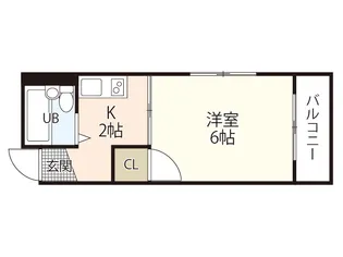 第41戸坂ビル【3階】の間取り