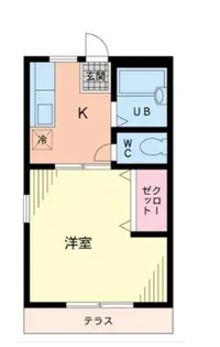 東京都目黒区洗足2【アパート】の間取り