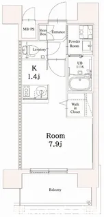 エンクレスト香椎駅前【7階】の間取り
