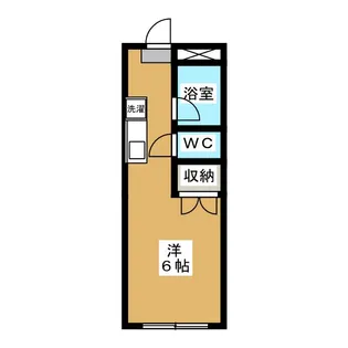 ハイツ嶋森【1階】の間取り