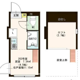 ハーモニーテラス東陽III【2階】の間取り