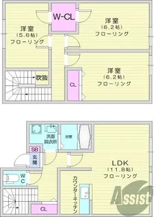 グランデ吹上の間取り