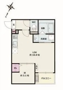 Jack kitamotoI【1階】の間取り