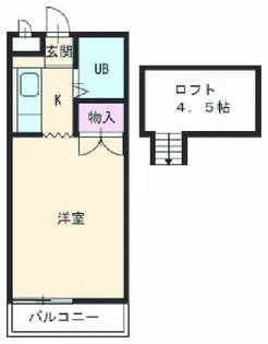 ガーデンハイツB【1階】の間取り