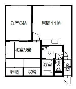 ホワイトハイム【2階】の間取り