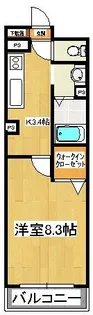 ルミエール二子【3階】の間取り