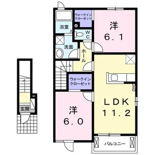 フォレスト【2階】の間取り