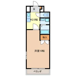 江戸橋利平治マンション【2階】の間取り