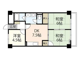 リラティブ古江【2階】の間取り