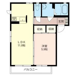 ピアチェーレ【1階】の間取り