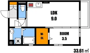 広島県広島市安佐南区伴中央4【アパート】の間取り