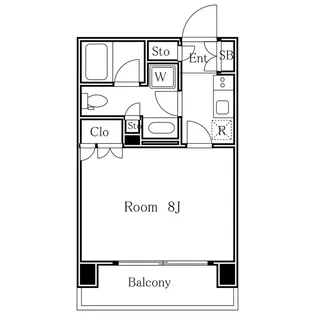 東京都渋谷区桜丘町【マンション】の間取り