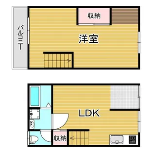 大阪府大阪市住之江区柴谷2【一戸建】の間取り