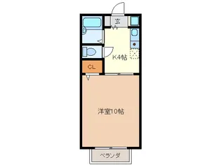 サンハイツ藤方【1階】の間取り