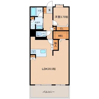 オーヴィジョン下松ネクステージ【11階】の間取り